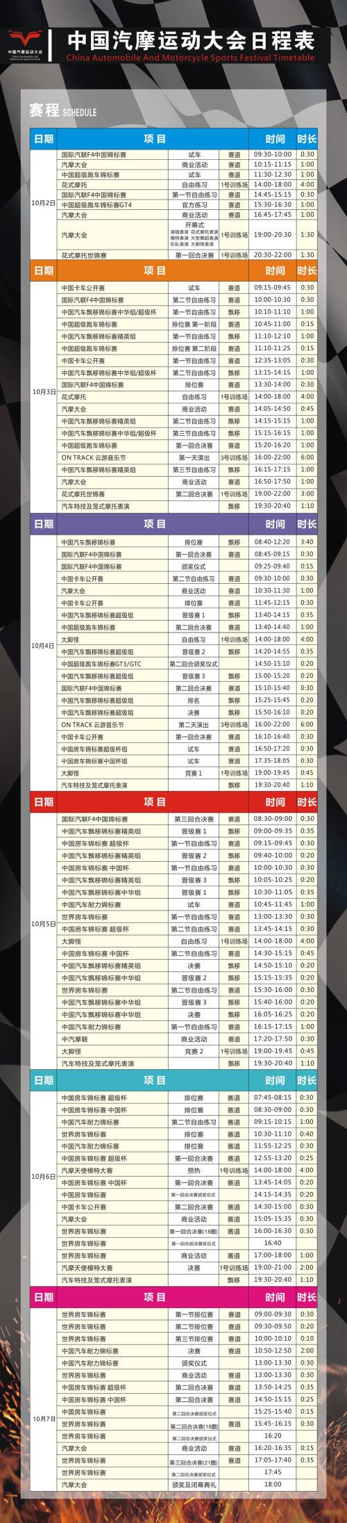 看頂級車手賽車、聽華晨宇唱歌、玩轉(zhuǎn)汽摩現(xiàn)場… 2018汽摩大會最強(qiáng)攻略出爐啦！(圖1)